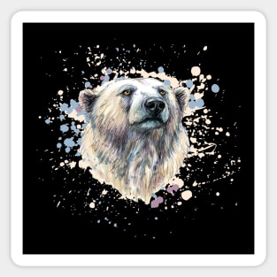 Watercolor Polar Bear Sticker